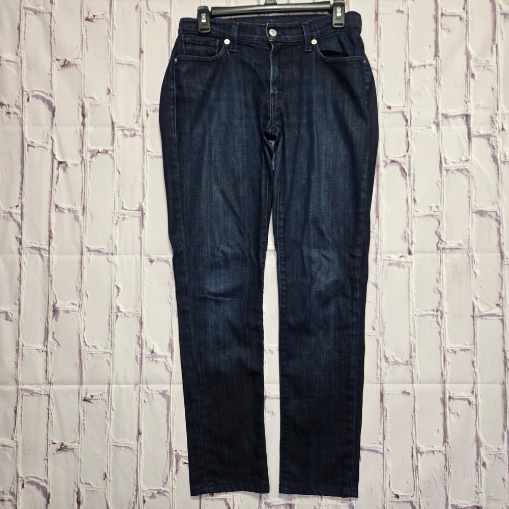 Levis for DKNY Mid Rise Skinny Jeans Dark Indigo Wash Made in USA Womens Size 30